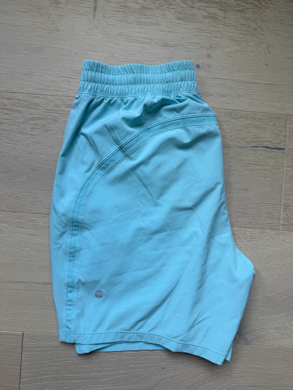 lululemon athletica Light Aqua Athletic Shorts - Picture 3 of 3